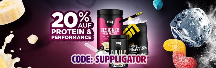20% korting op ESN-eiwitten & prestatieproducten