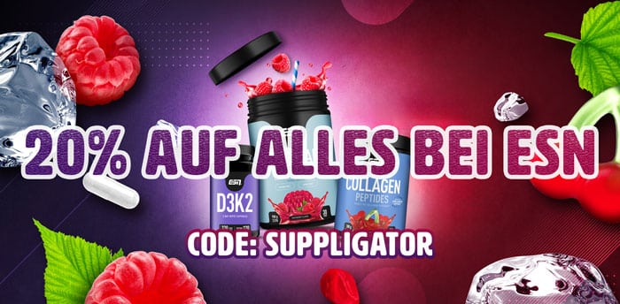20% korting op alles bij ESN met de code SUPPLIGATOR