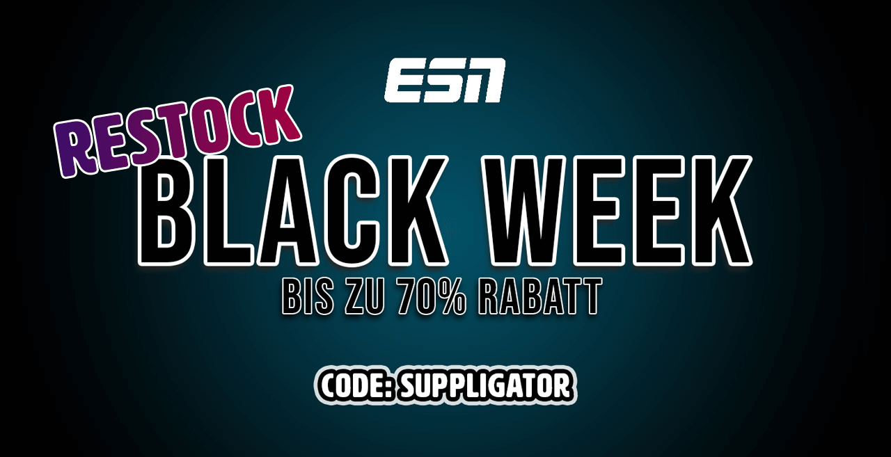 ESN Black Week: nieuwe voorraad en lancering van de nieuwe Designer Whey