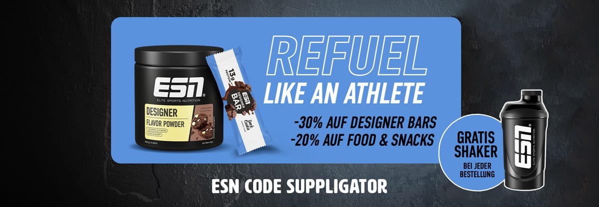 ESN Refuel Week met 30% korting op repen + lancering van de nieuwe Designer Bar Dark Cookie