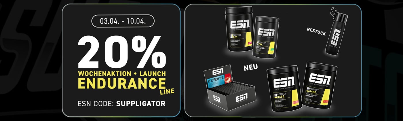20% korting op de hoogtepunten uit de Endurance-collectie + 10% korting ter gelegenheid van de lancering van de nieuwe Endurance-lijn