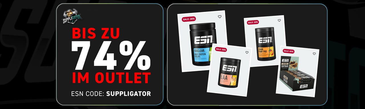 Bespaar tot 74% in de ESN Outlet met de ESN-code SUPPLIGATOR