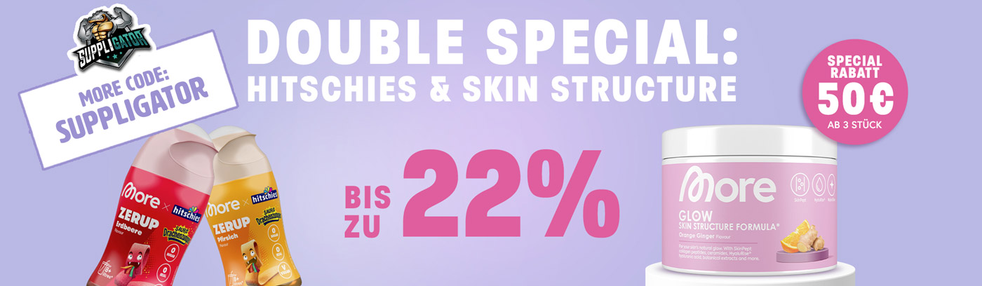 Bespaar tot 28% tijdens de More Double Special-actie ter gelegenheid van de herlancering van Hitschies Zerup