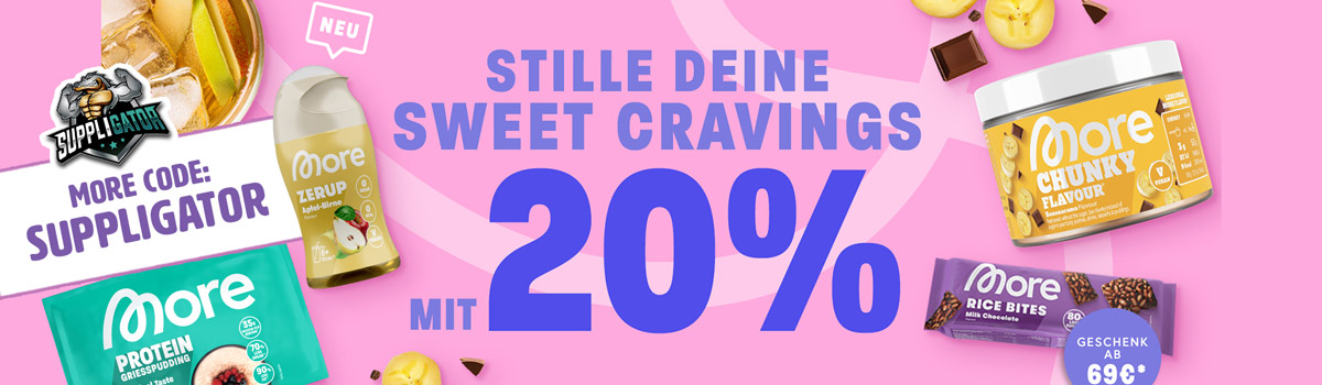 20% korting op suikerbespaarders tijdens de More Sweet Cravings-actie + lancering van nieuwe producten