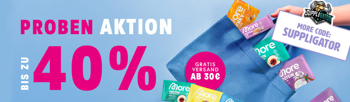 Tot 40% korting bij de More-proefactie & gratis verzending vanaf 30 euro