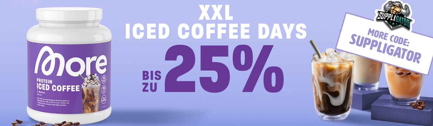 Bespaar tot 25% korting tijdens de More Protein Iced Coffee-actie