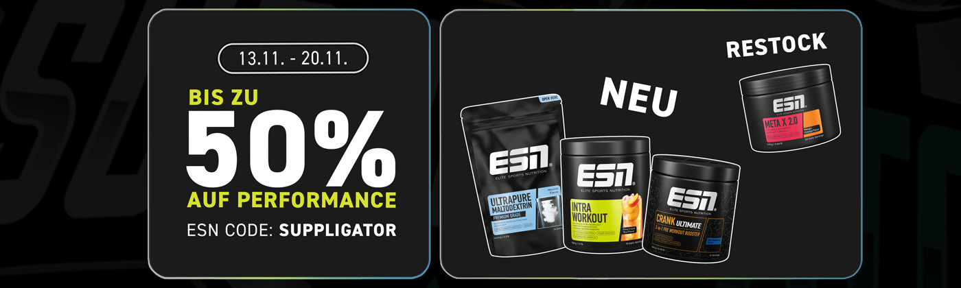 Tot 50% korting tijdens de ESN Performance-actie