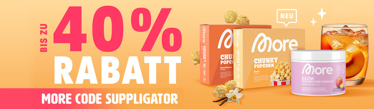 More verlengt de actie van 20% korting op alles + lancering van de Chunky Popcorn