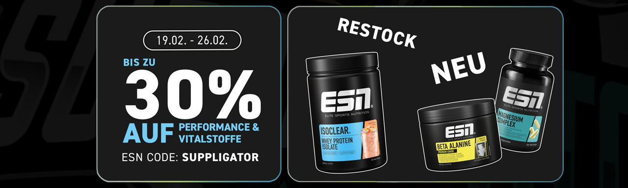 Tot 30% korting tijdens de ESN Performance & Vitalstoffen-actie