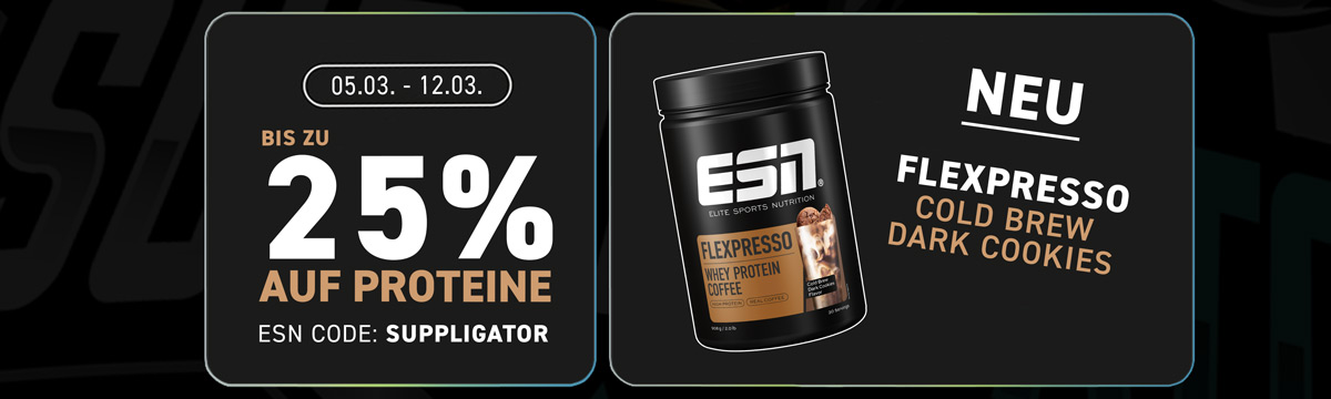 Tot 25% korting tijdens de ESN-eiwitactie ter gelegenheid van de lancering van de nieuwe Flexpresso