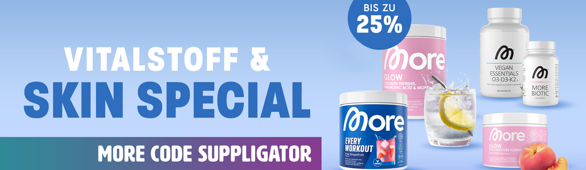 Tot 25% korting bij de speciale actie van More Vitalstoffe & Skin Structure
