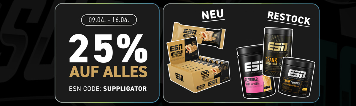 25% korting op alles bij ESN FIBO-actie + lancering van de Golden Designer Bar en prijsvraag