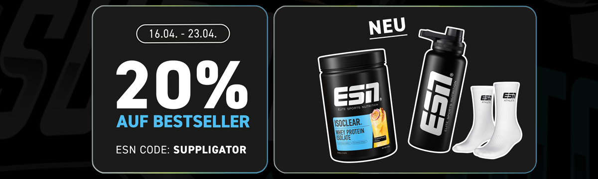 20% korting op alle ESN-bestsellers met Isoclear Release en extra’s
