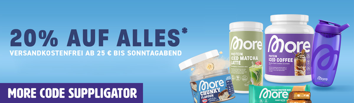 20% korting op alles bij More, met Chunky Flavour-molenkoek en nog veel meer!