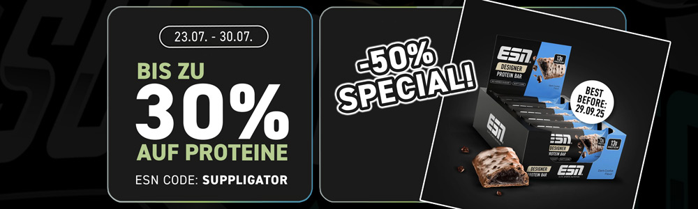 50% korting op ESN Designer Bars