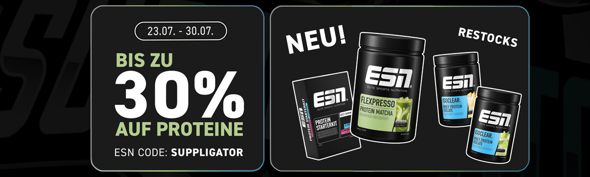 Tot 30% korting op eiwitten bij ESN ter gelegenheid van de lancering van Flexpresso Protein Matcha