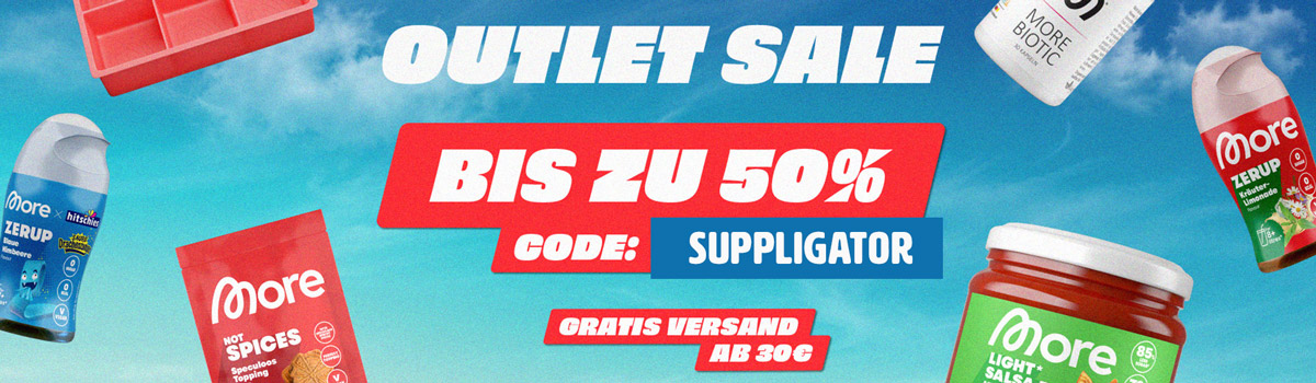 50% korting op More-producten in de outlet