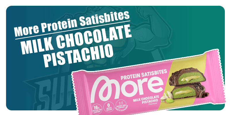 More Protein Satisbites Melkchocolade Pistache 🥛🍫