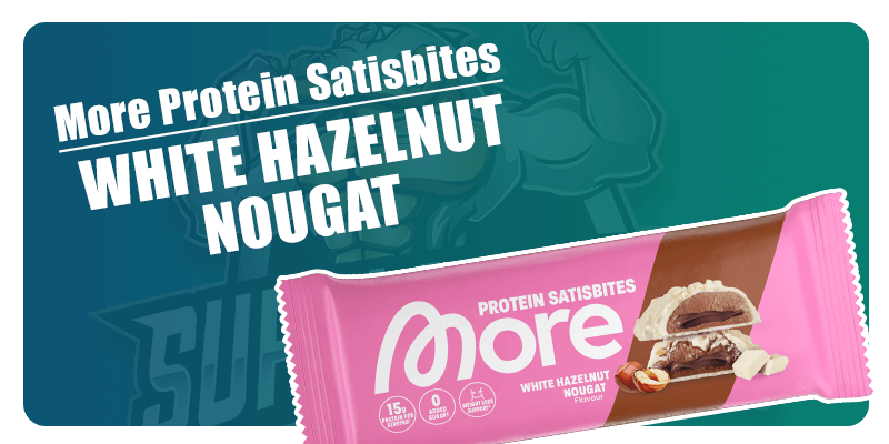 More Protein Satisbites Witte Hazelnootnougat 🌰🤍