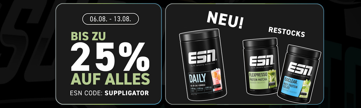 Tot 25% korting op alles bij ESN + nieuwe Daily Cactus Fruit
