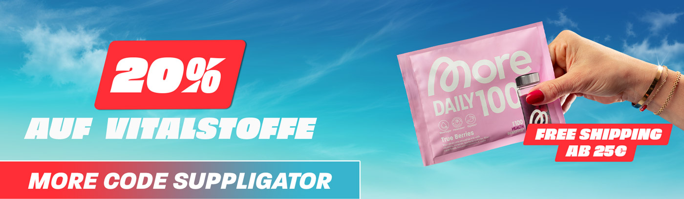 20% korting op alle More Vitalstoffe + gratis verzending vanaf 25 euro