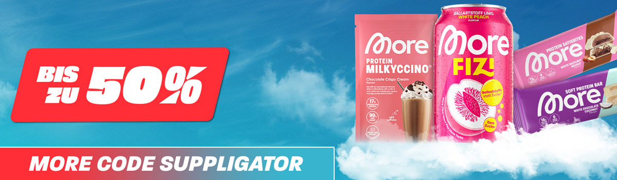 Tot 50% korting bij More + Lancering van de proteïnerepen in de smaak White Chocolate Coconut