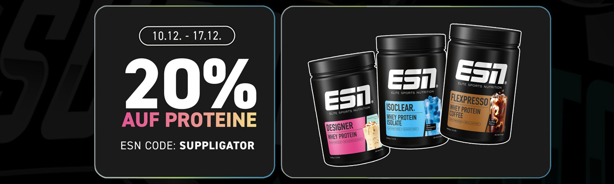 20% korting op eiwitten bij ESN