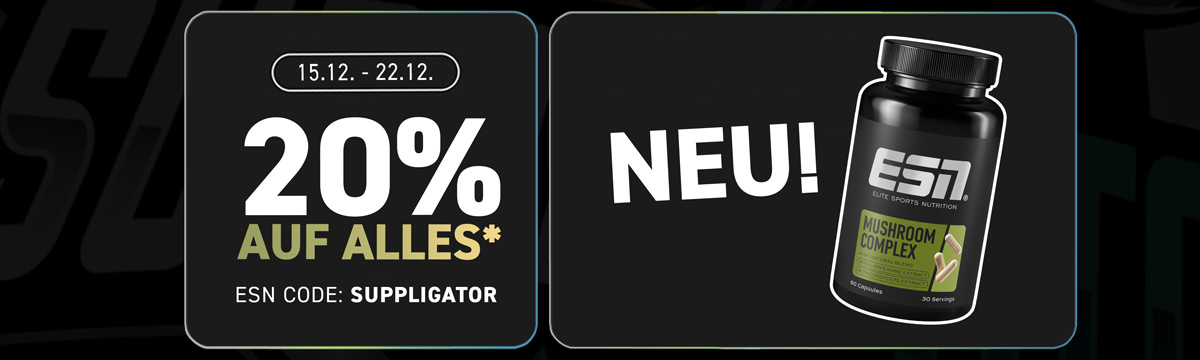 20% korting op alles en 40% korting op proefmonsters bij ESN