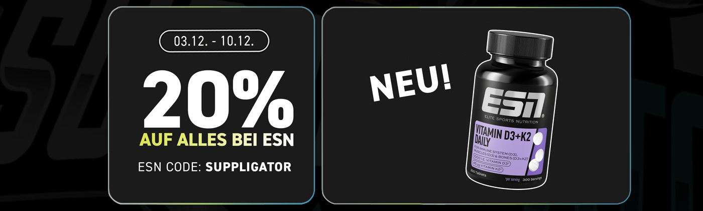 20% korting op alles bij ESN