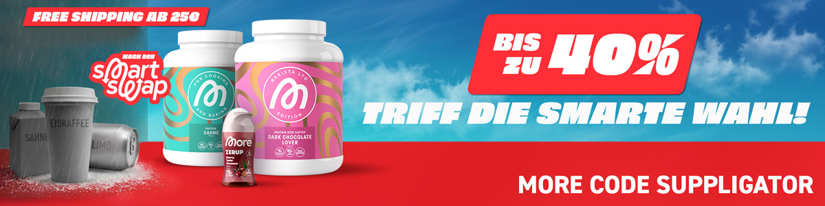 25% korting op alles + 40% korting op monsters tijdens de More-nieuwjaarsactie