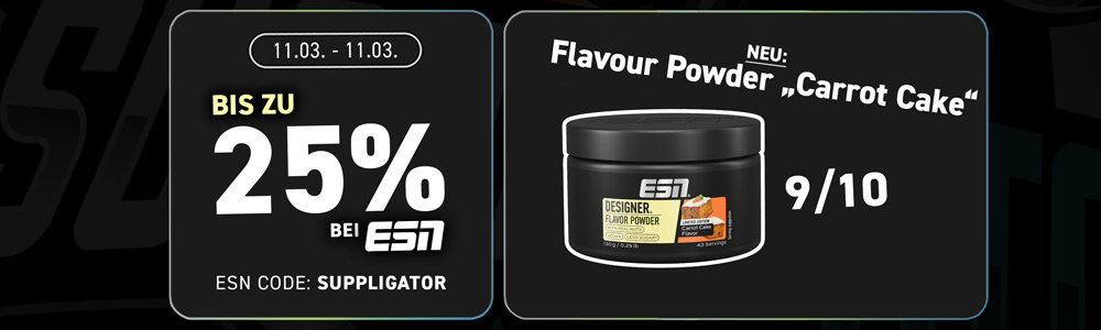 Tot 25% korting op populaire herbevoorrade producten tijdens de ESN Food & Flavor-actie