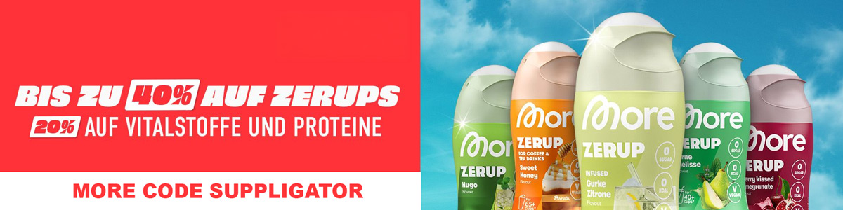 Tot 40% korting tijdens de More Zerup-actie met speciale aanbiedingen en nieuwe producten