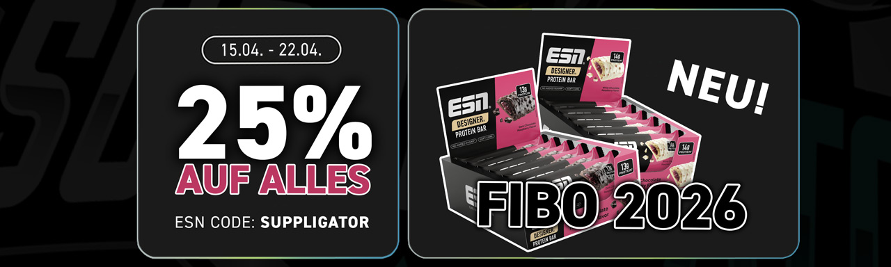 ESN FIBO 2026-actie met 25% korting op alles en nieuwe designerrepen