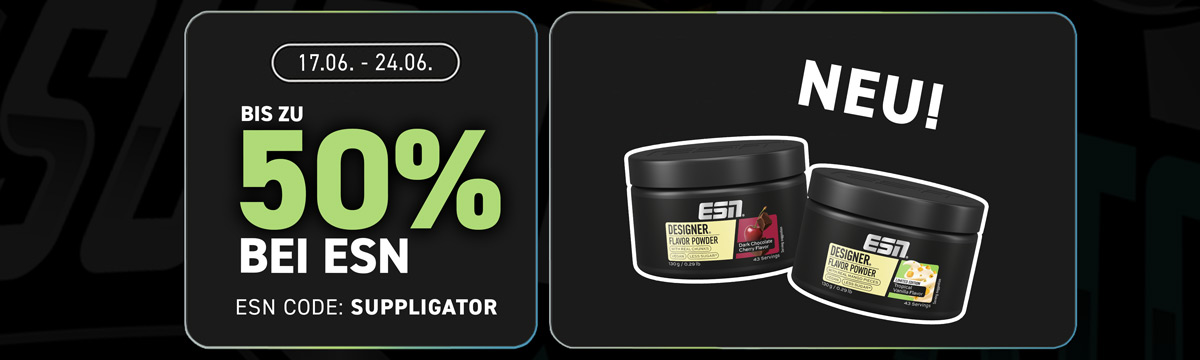 Tot 50% korting op producten van ESN Food & Flavor & Fan