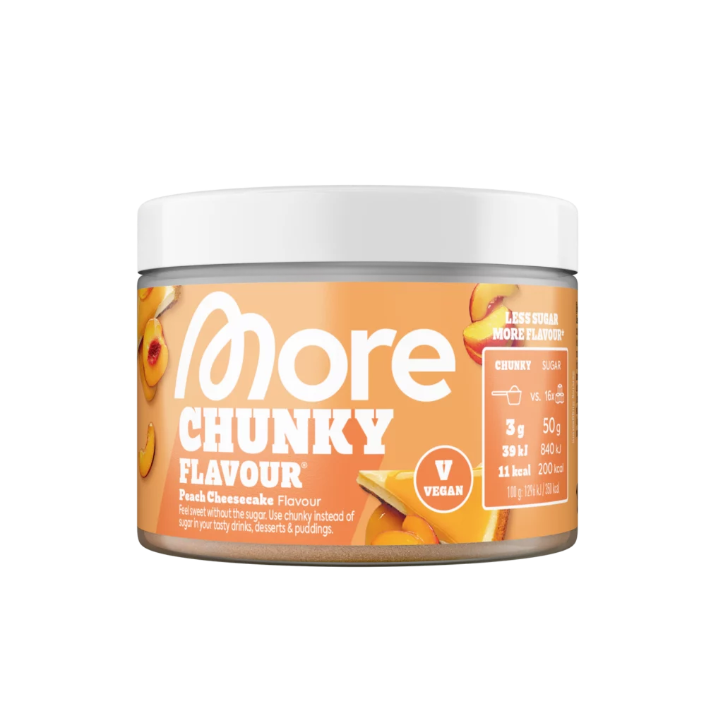 More Chunky Flavour Peach Cheesecake