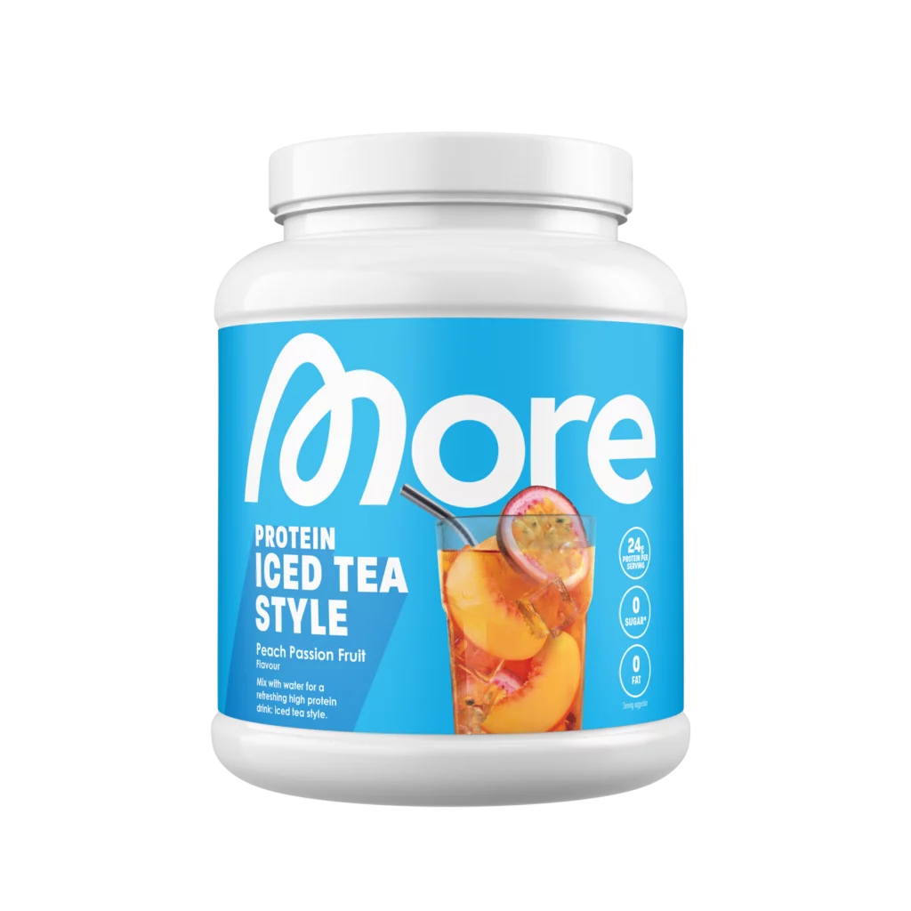 More Clear Protein – Peach Passionfruit Ice Tea