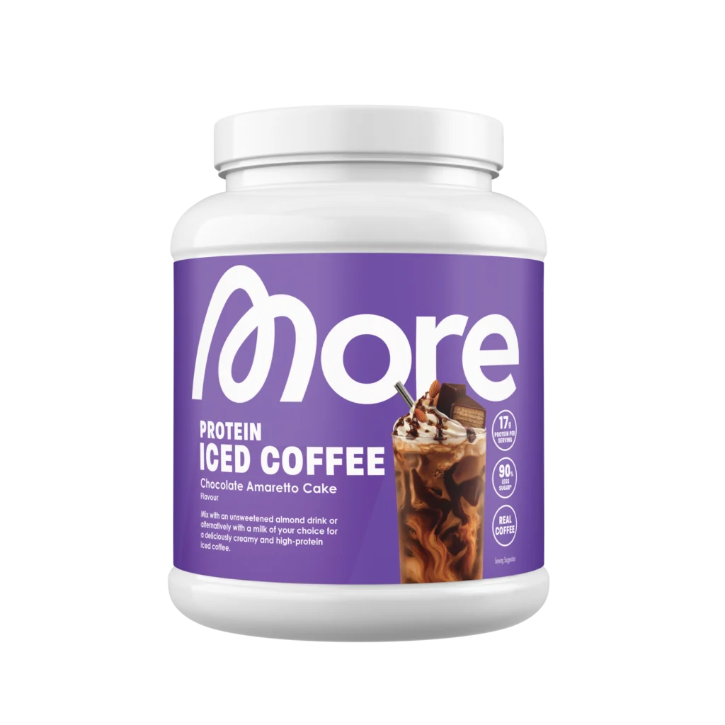 More Protein Iced Coffee Chocolate Amaretto Cake