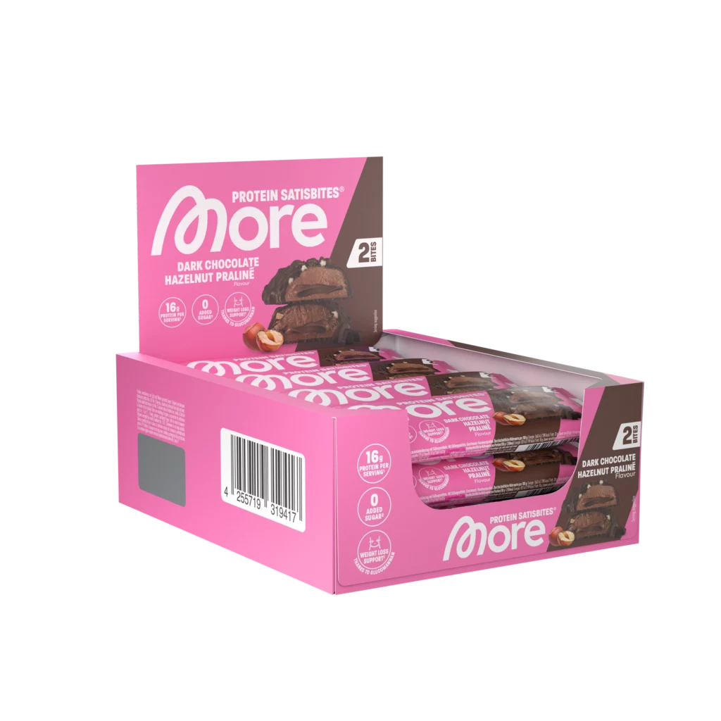More Protein Satisbites Dark Chocolate Hazelnut Praline