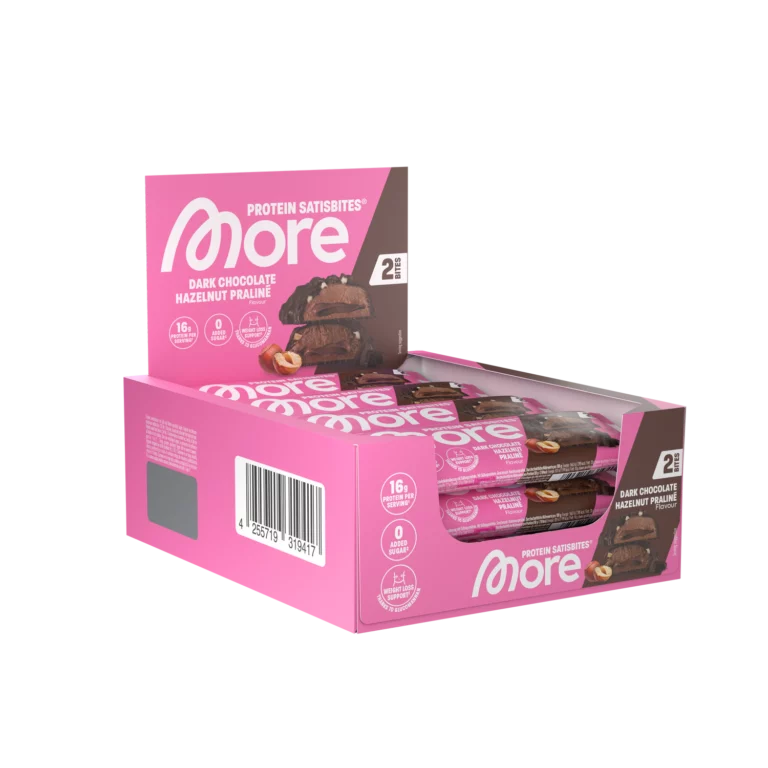 More Protein Satisbites Dark Chocolate Hazelnut Praline