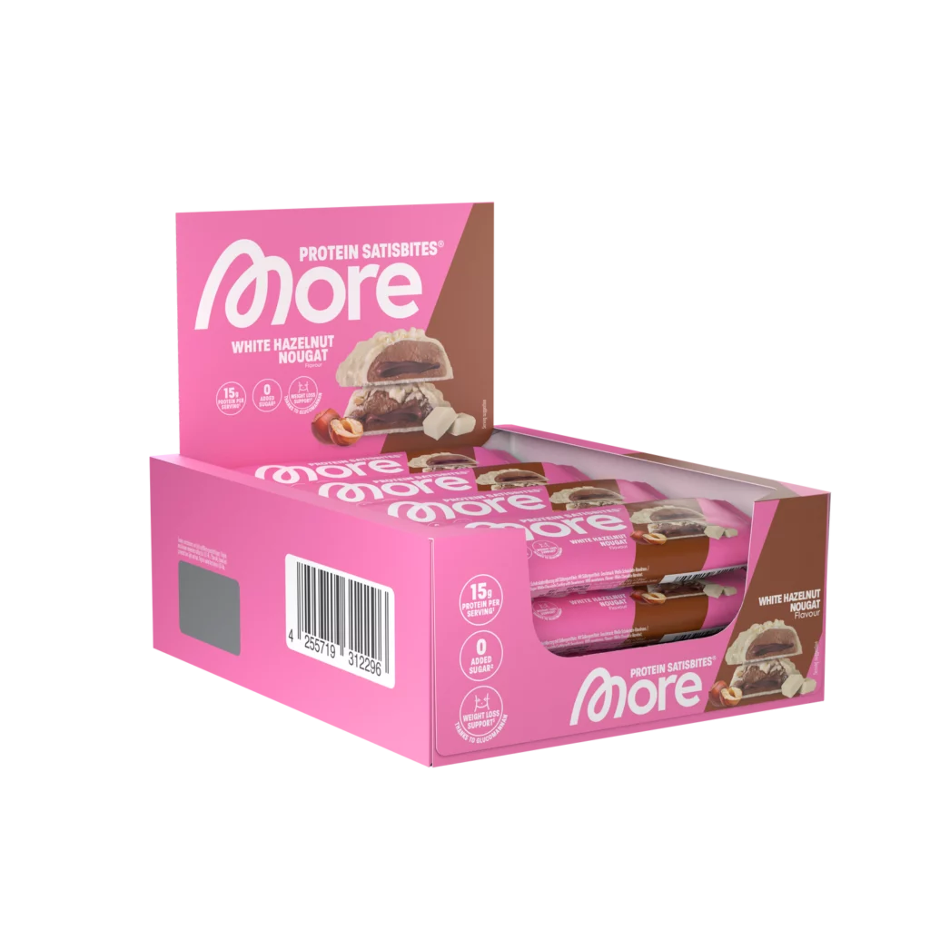 More Protein Satisbites – White Hazelnut Nougat