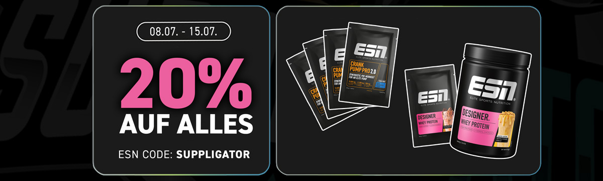 20% korting op alles bij ESN