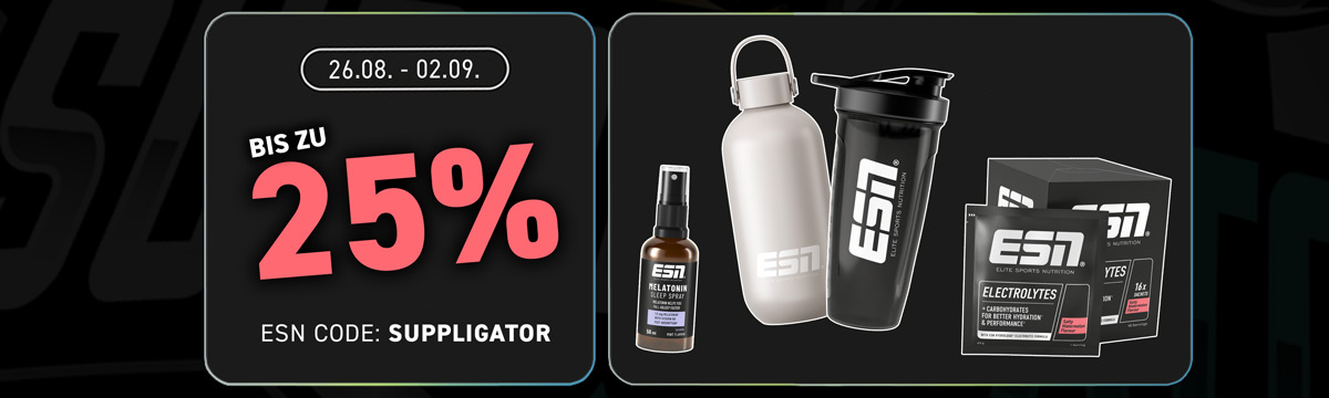 Tot 25% korting bij ESN met de Hydration-Launch