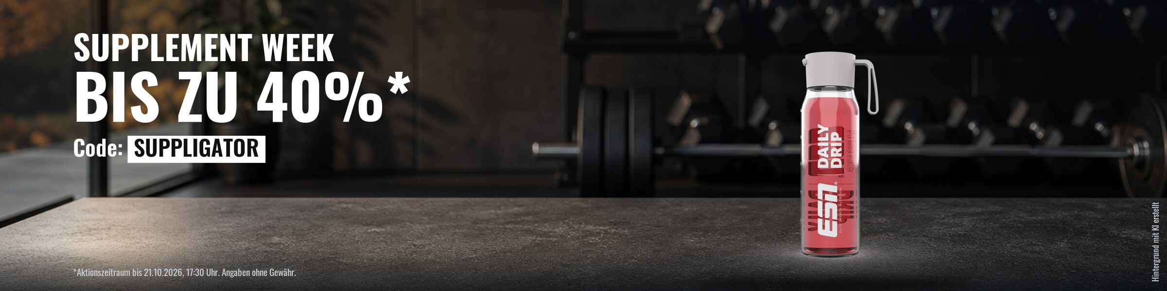 ESN Supplement Week – tot 40 %