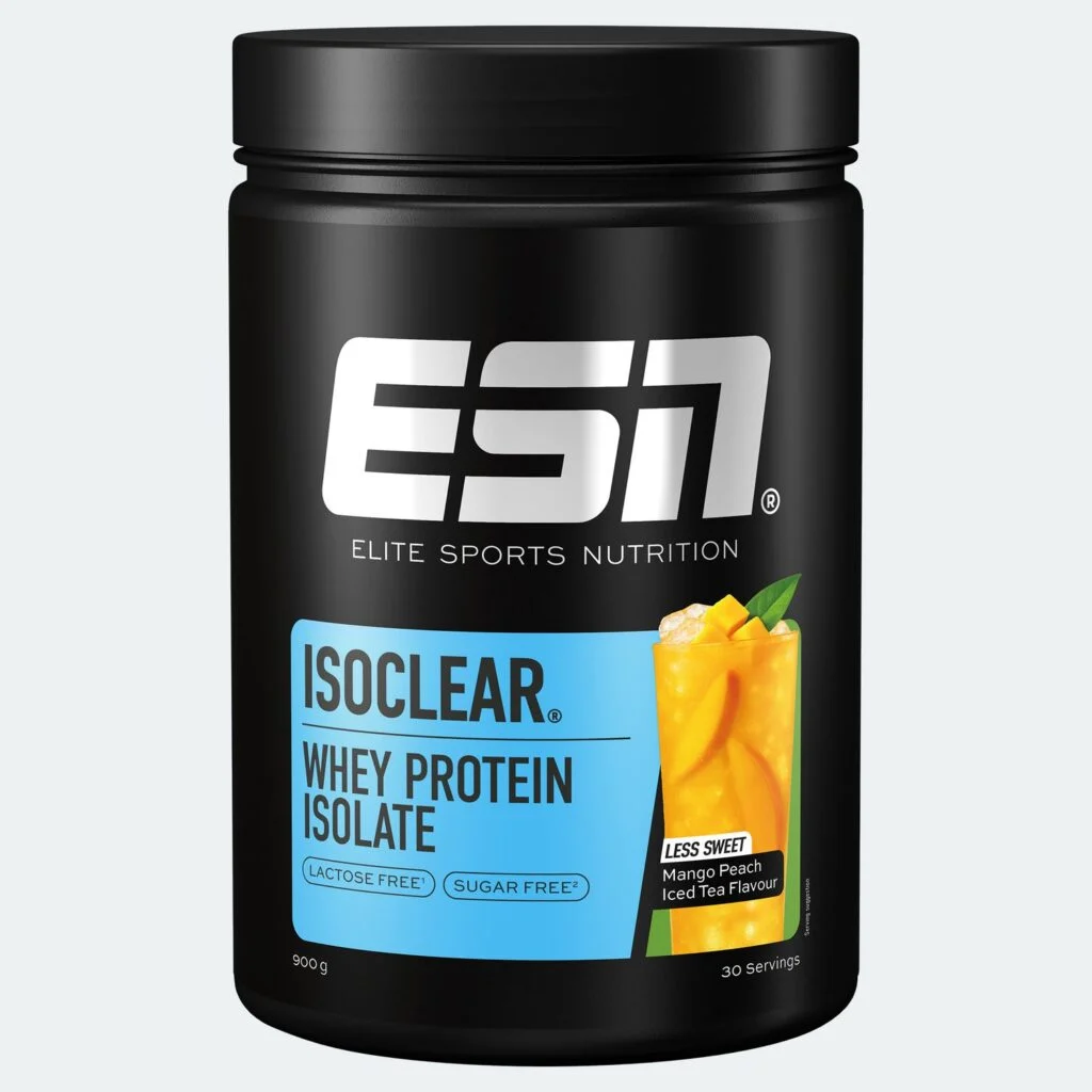 Isoclear Whey Protein Isolate – Mango Peach Iced Tea less sweet