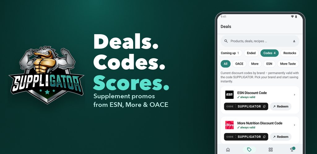 More Nutrition-, ESN- & OACE-app: alle acties, codes en restocks in één app